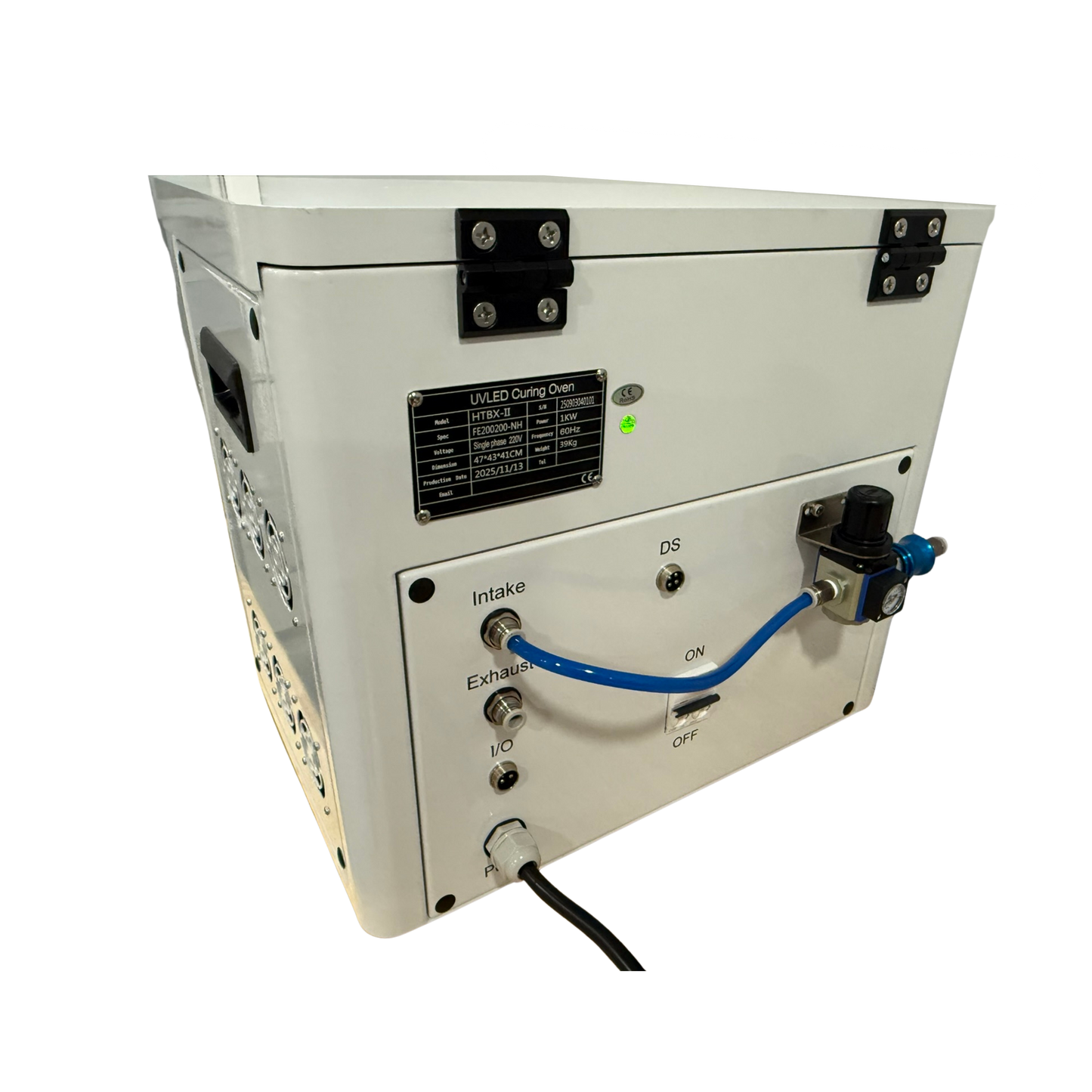 Chambre à LED UV purgable à l'argon, chargement par le haut, 7" x 7"