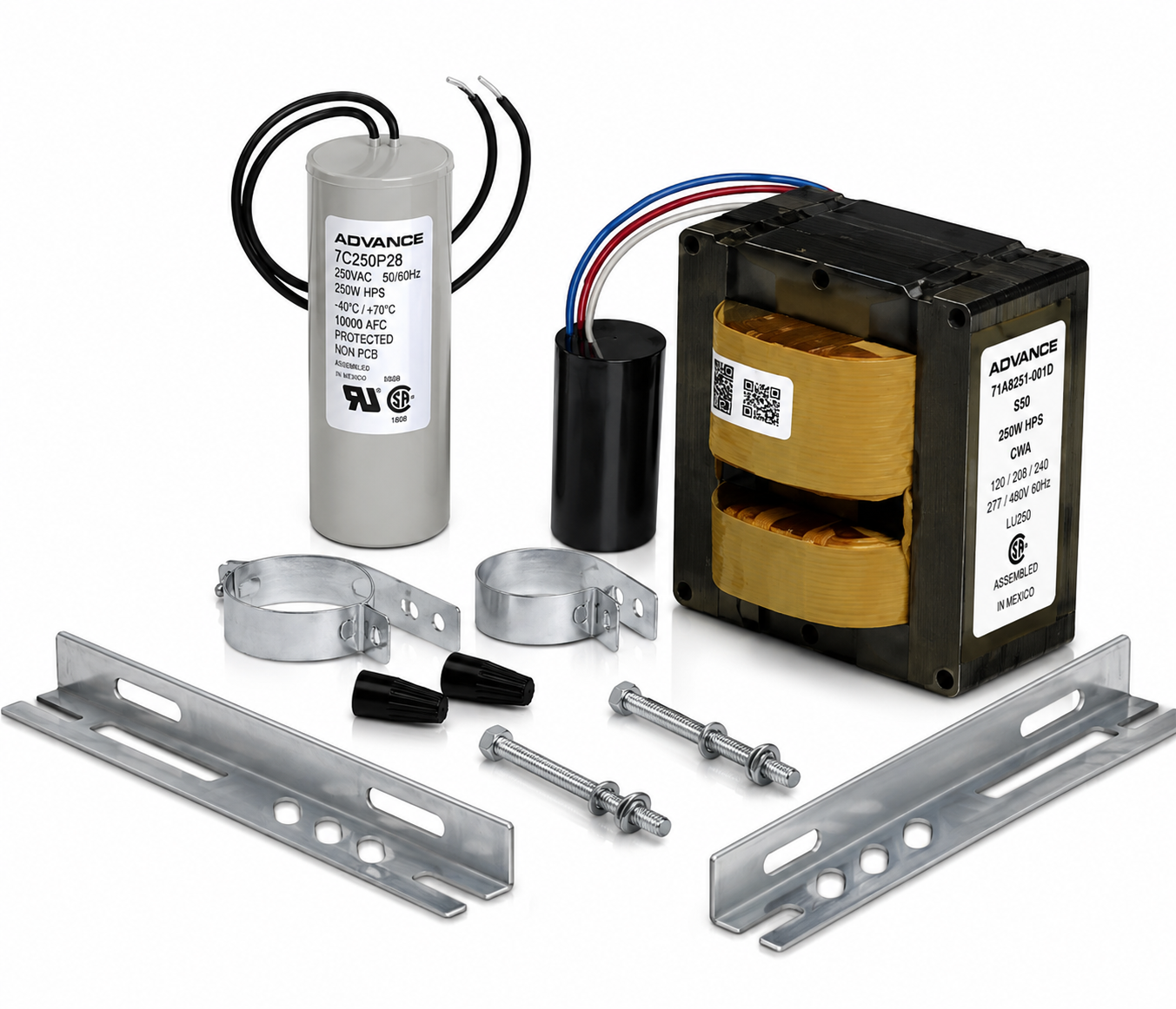 Advance 71A8251001D 250W High Pressure Sodium Ballast – ANSI S50 – 5-Tap 120–480V