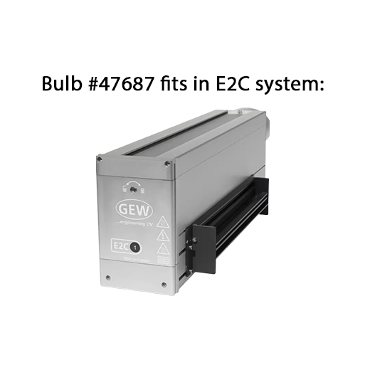 Bombilla GEW # 47687 Lámpara de curado UV de repuesto
