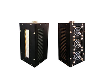 Matriz de LED UV de 100x20 mm con refrigeración por ventilador para transportadores LED UV