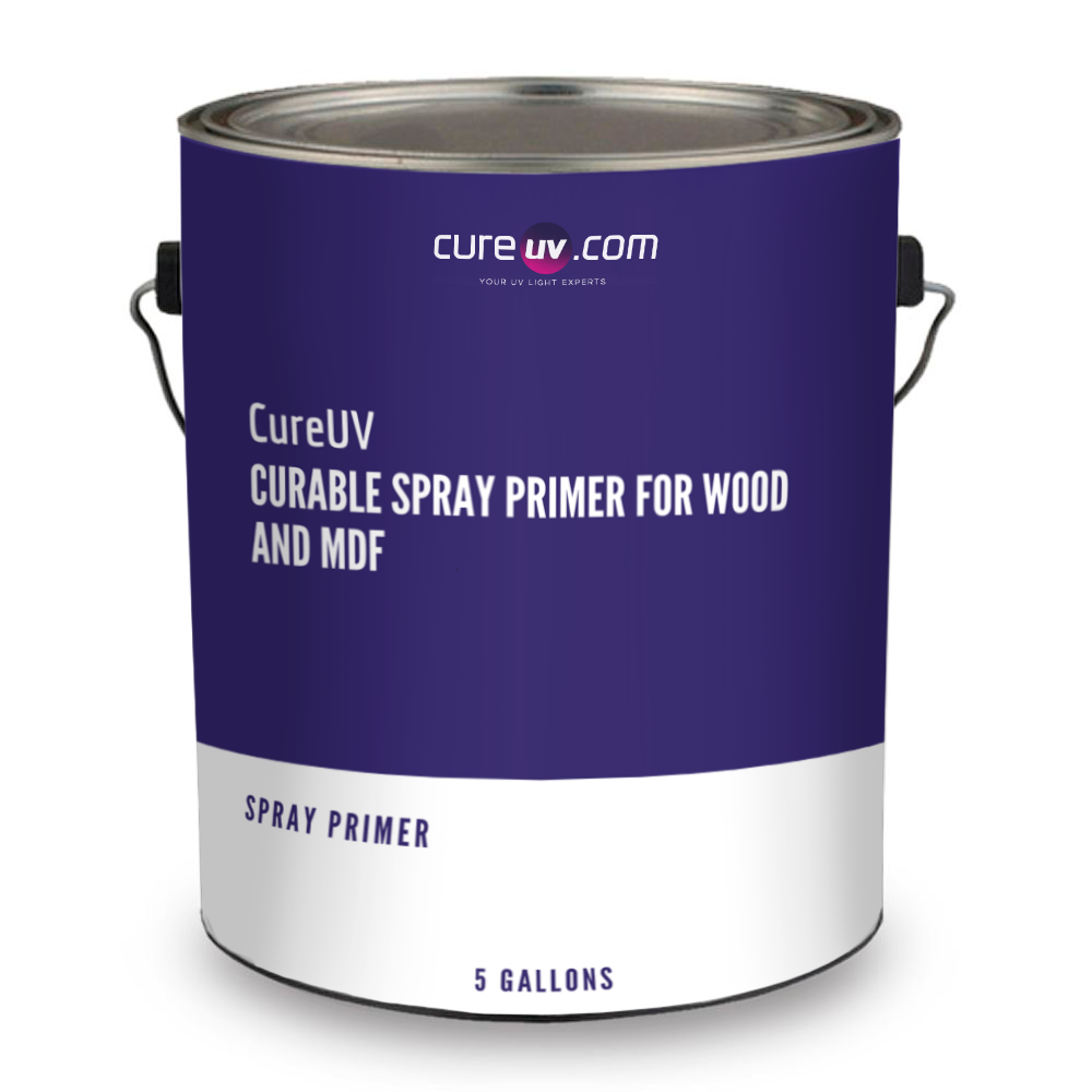 Imprimación en aerosol curable CureUV para madera y MDF