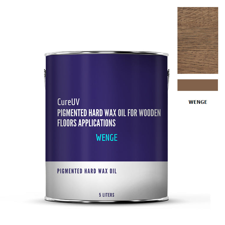 Huile de cire dure pigmentée Cure-UV pour applications sur parquets en bois