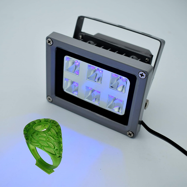 EU Plug)3D Printer UV Resin Curing Light 405nm IP65 UV Fast Curing  Portable✿