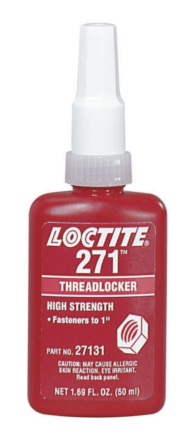 Frein-filet haute résistance Loctite série 271, liquide rouge, flacon de 50 ml
