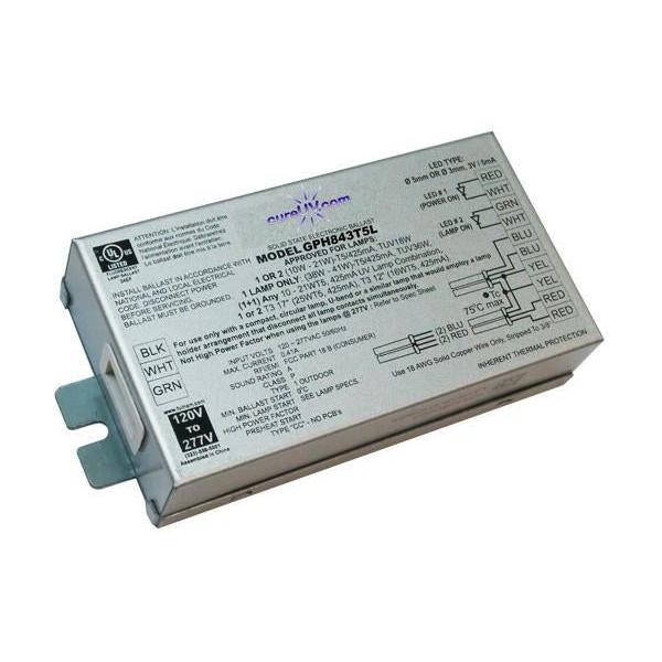 Ballast électronique garanti pour fonctionner avec Amilair - Ampoule UV Breathe Easy BE36TWIN pour le traitement germicide de l'air