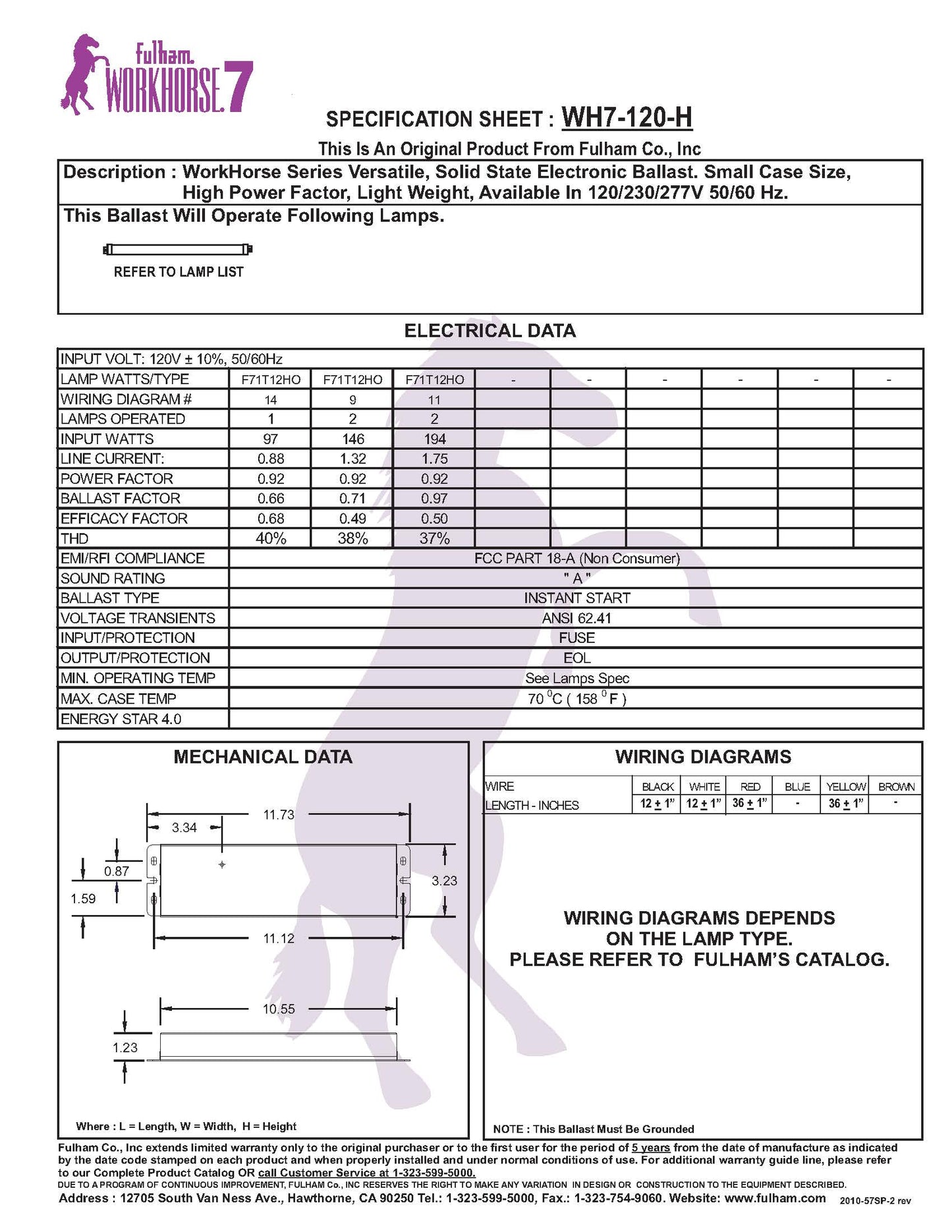 Electronic Ballast Guaranteed to Work with Ideal Horizons - 22031 UV Light Bulb for Germicidal Water Treatment