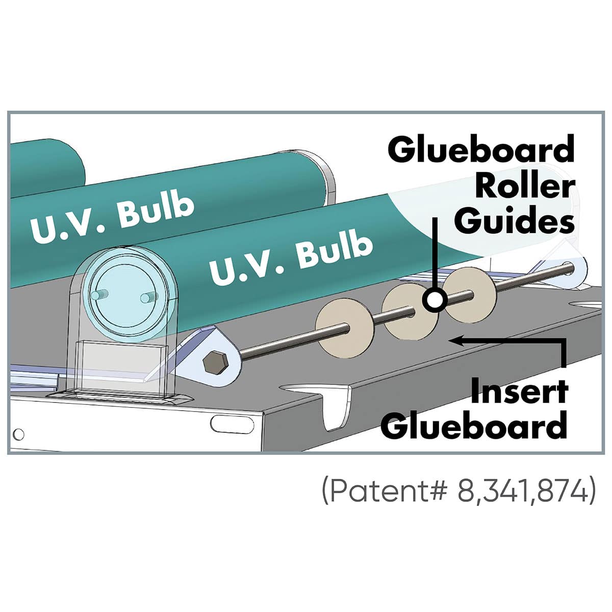 Portable Adhesive Industrial Strength UV Fly Trap - 100 watts