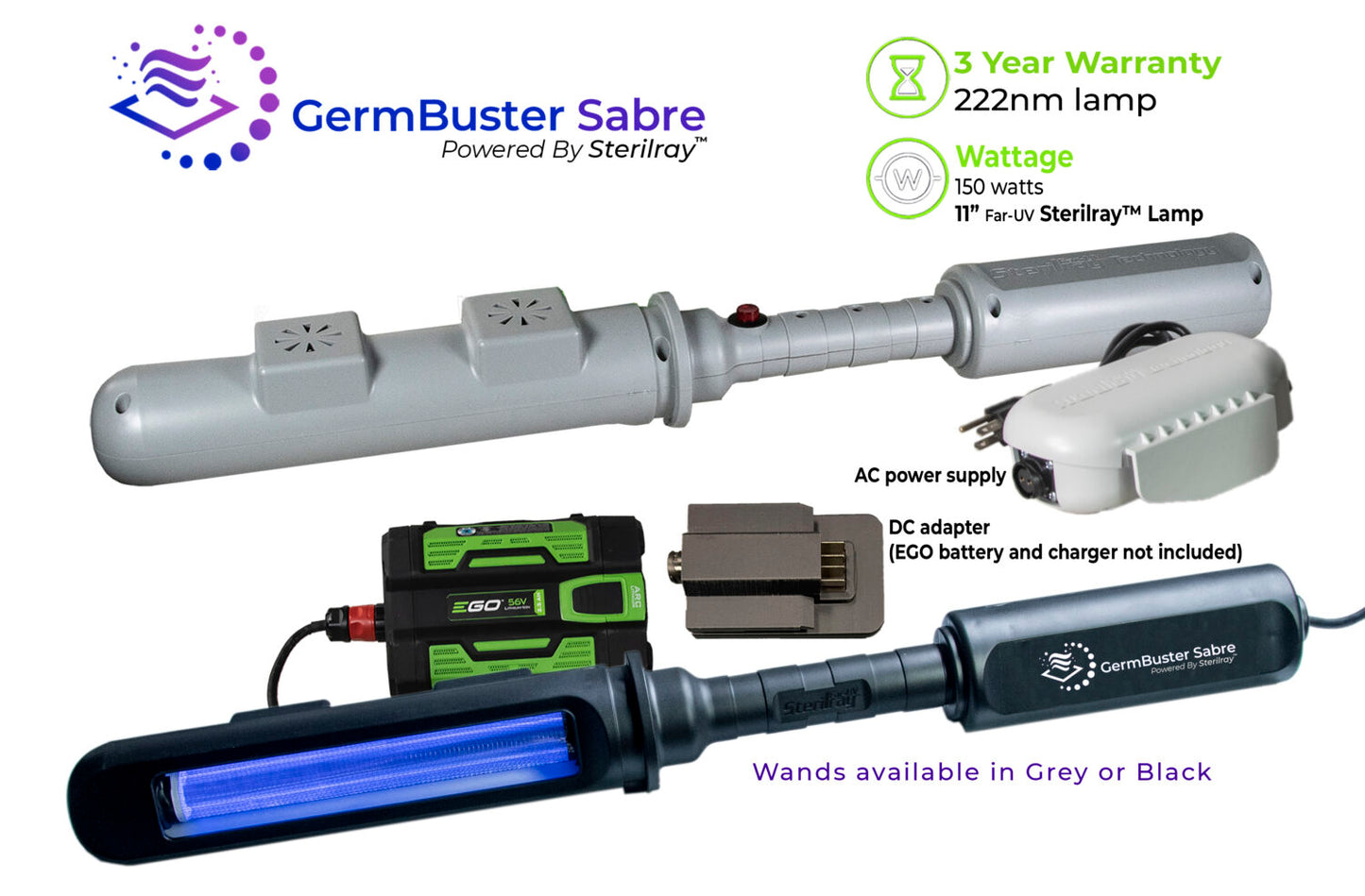 Sterilray GermBuster Sabre Far-UVC 222nm