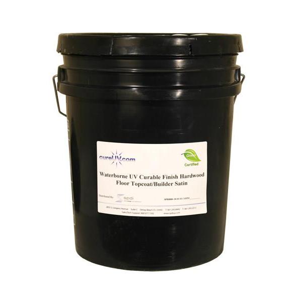 Resin - Waterborne/UV Finish - Satin Topcoat - UV Cure Hardwood Floor - 5 Gallons