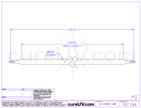 UV Curing Lamp - Air Motion UV Curing Lamp Bulb