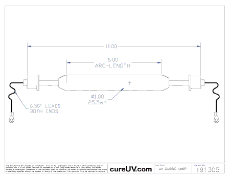 UV Curing Lamp - American Ultraviolet # A9461MCB Compatible Generic UV Curing Lamp Bulb