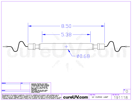 UV Curing Lamp - NUR Tempo 500515 UV Curing Lamp Bulb