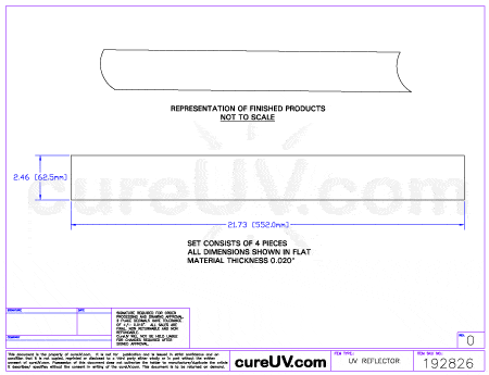UV Curing - Manroland 700 Press UV Curing Reflector Liners