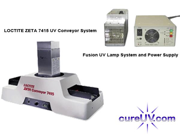 UV Equipment - Loctite ZETA 7415 Electrodeless UV Curing Conveyor And Fusion UV Assembly