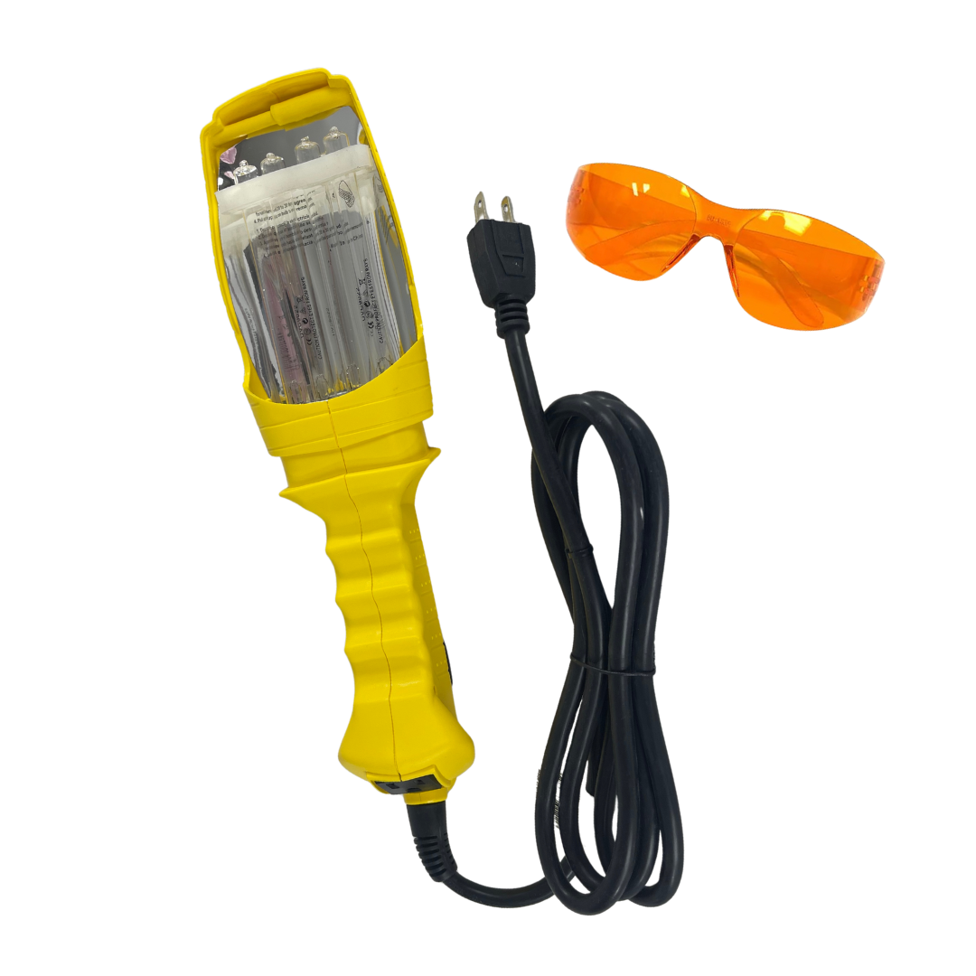 GermAwayUV 18 Watt Handheld UVC Surface Sanitizer w/ Amber UV Glasses