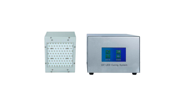 Réseau de LED UV 100 x 100 mm avec refroidissement par ventilateur pour convoyeurs à LED UV