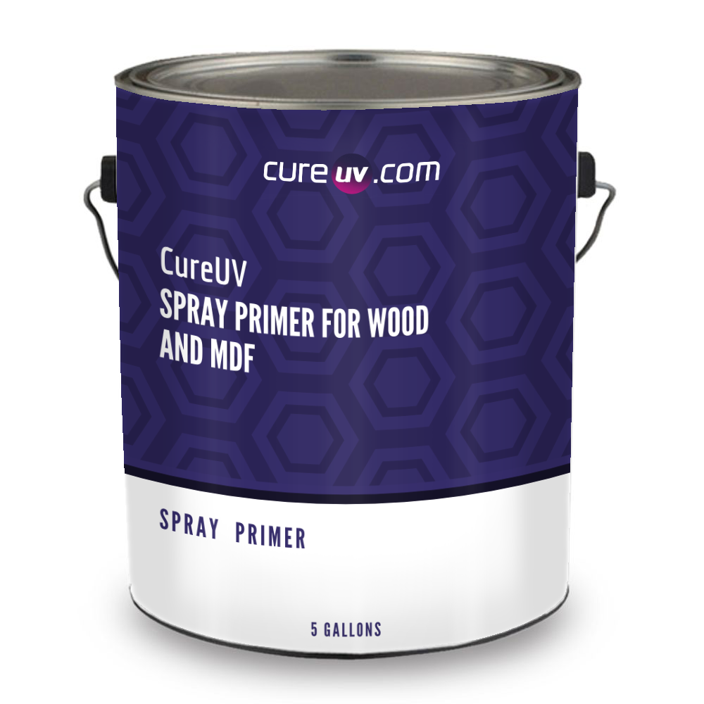 Imprimación en aerosol curable CureUV para madera y MDF