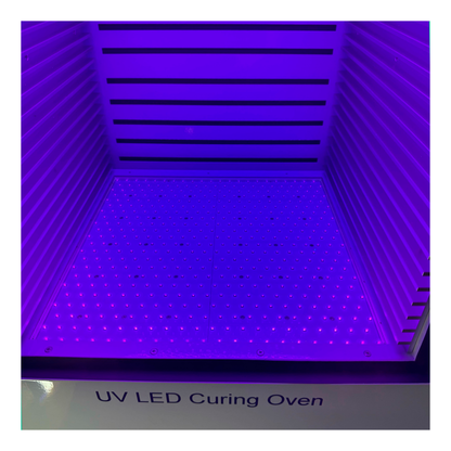 Custom LED Curing Chamber 2 Light Sources - 385nm (400mm x 400mm x 400mm)