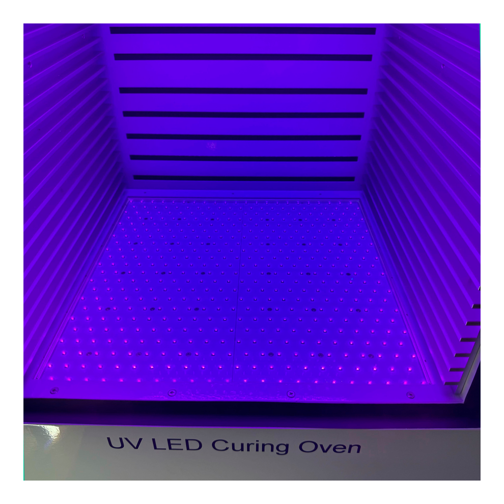Custom LED Curing Chamber 2 Light Sources - 385nm (400mm x 400mm x 400 ...