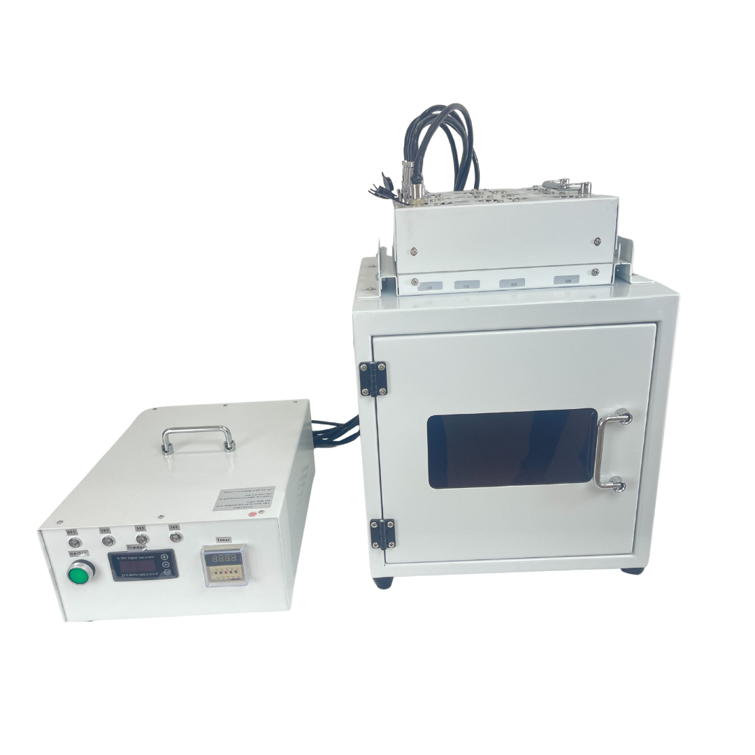 4 Wavelength LED UV Test Chamber with Rotating Tray and Adjustable Shelf Height