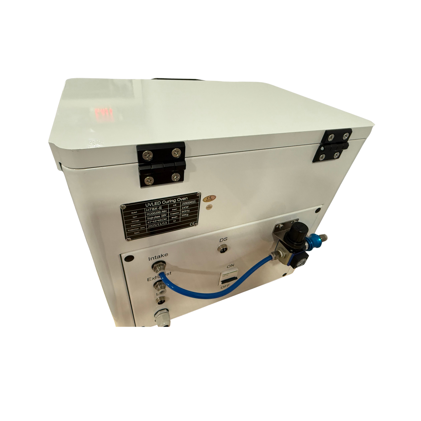 Chambre à LED UV purgable à l'argon, chargement par le haut, 7" x 7"