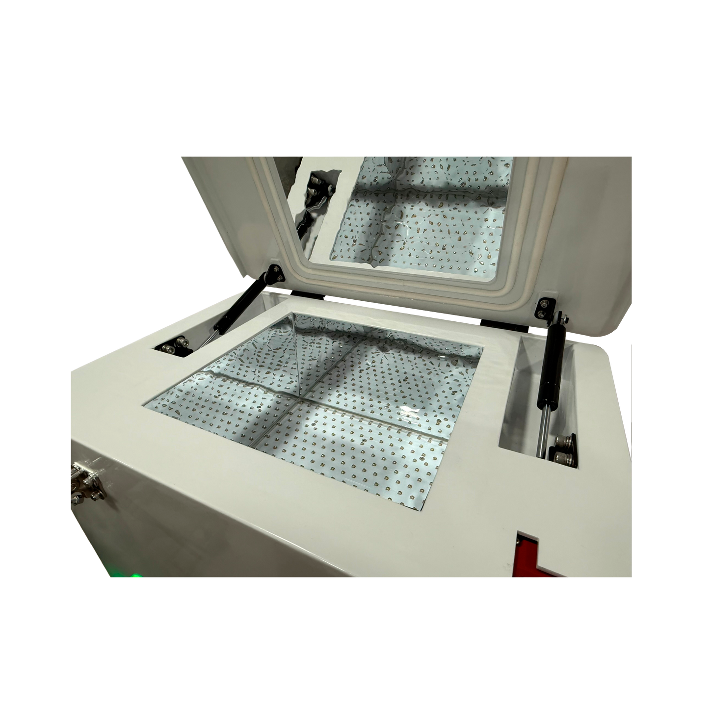 Chambre à LED UV purgable à l'argon, chargement par le haut, 7" x 7"