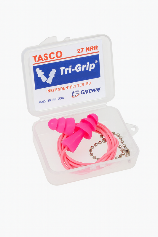 Tri-Grip® Reusable Earplugs - 27 NRR (Pack of 10)