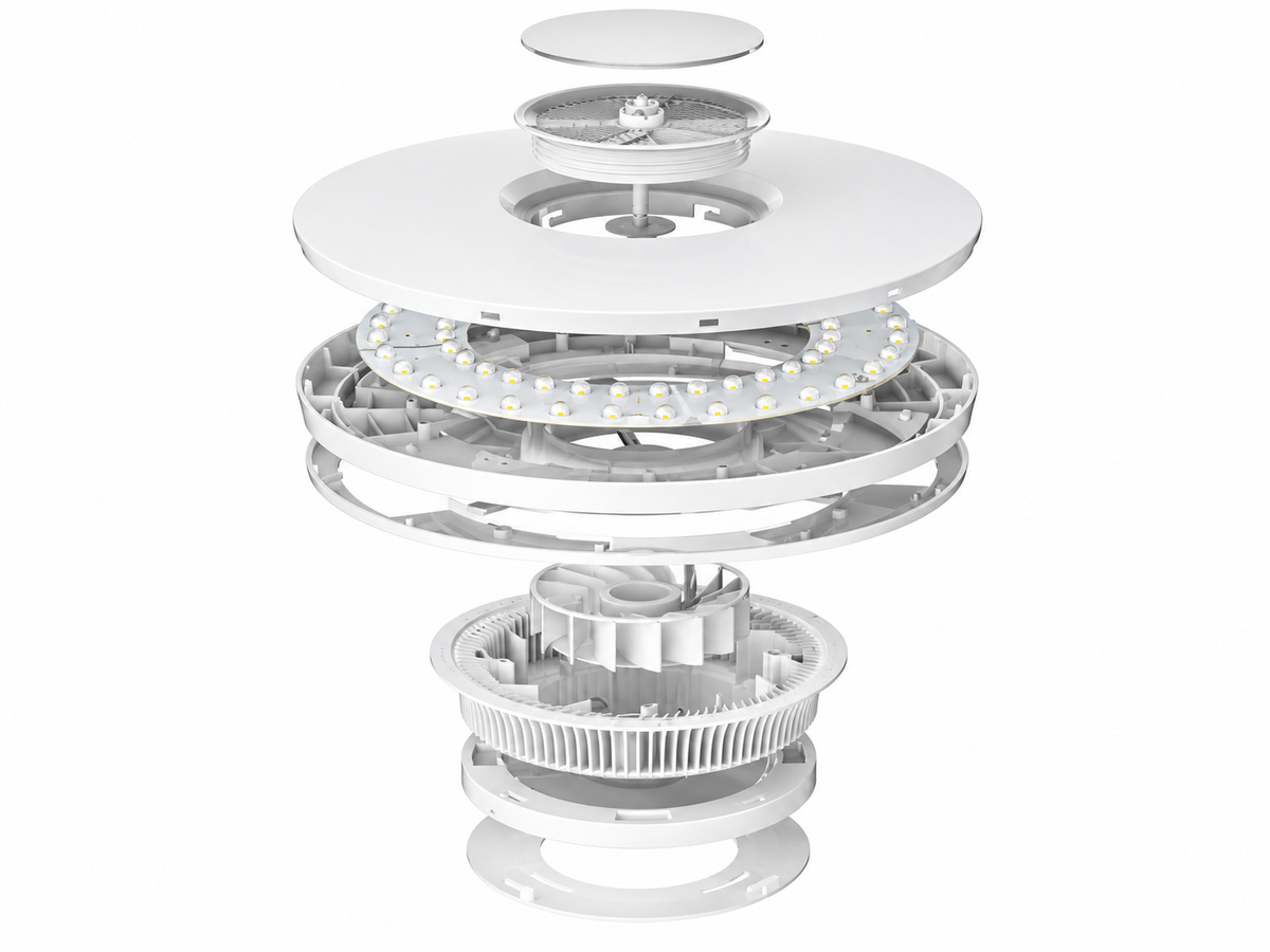 Panneau LED rond de nettoyage de l'air