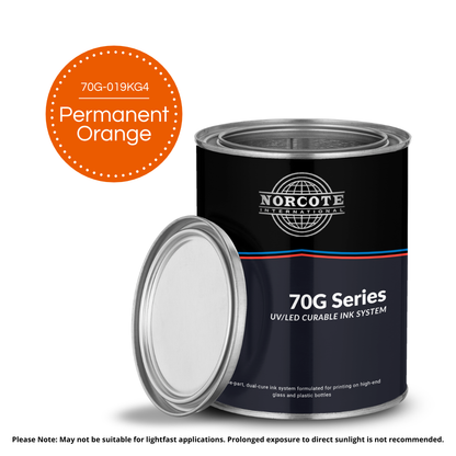 Norcote 70G UV/LED Ink for Glass & Plastic Containers