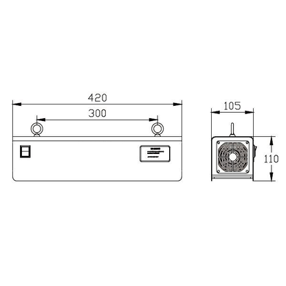 Lámpara LED UV de Suspensión 36W 9000uW/cm²