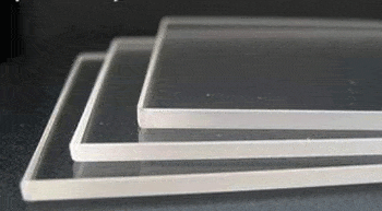 Clear polished Quartz Plate -279mm x 121mm x 6.35mm - Flat Single Piece