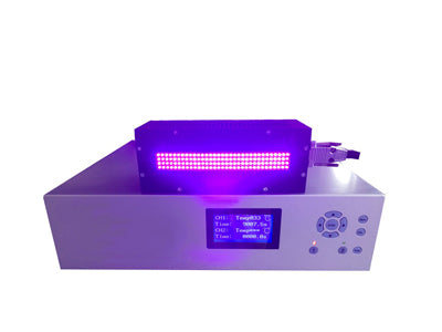 Réseau de LED UV 100 x 20 mm avec refroidissement par ventilateur pour convoyeurs à LED UV