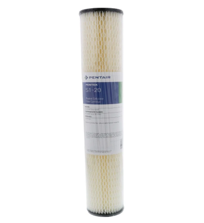 Pentek - S1 -20" X 2.5" Pleated Cellulose Sediment 20-micron Filter