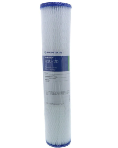 Pentek - R30-20 20" X 2.5" Reusable Polyester Pleated 30-micron Filter