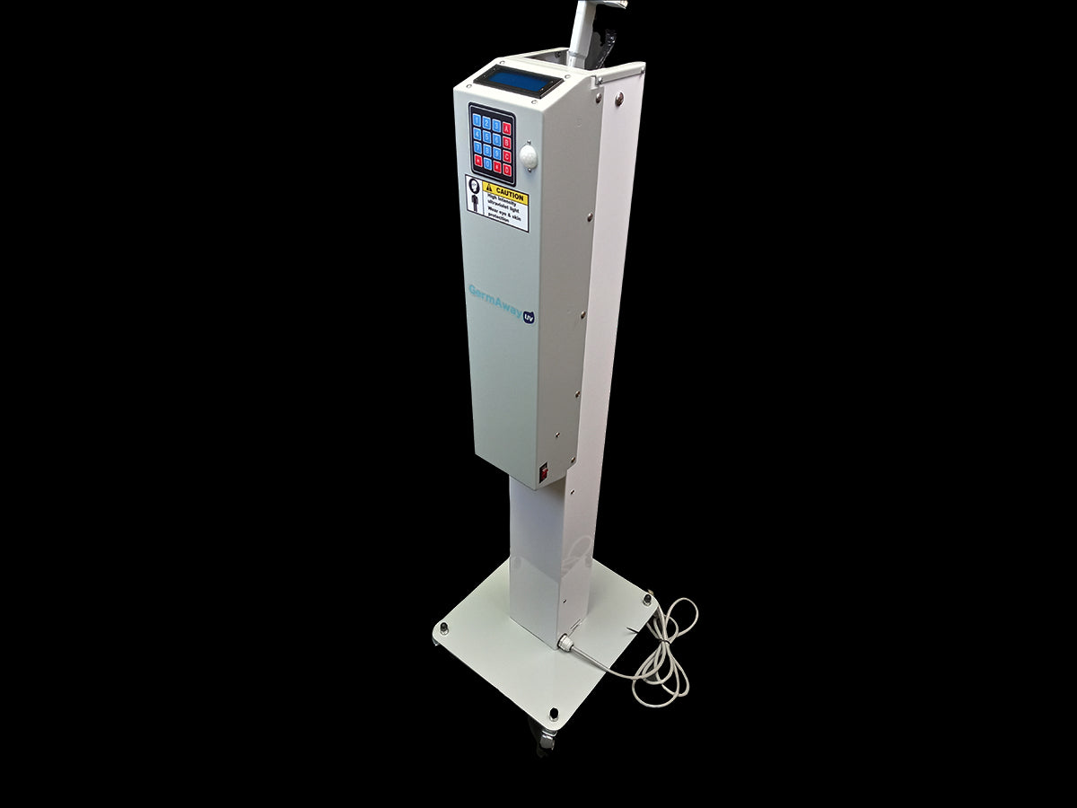 Desinfectante de superficies UVC móvil GermAwayUV con apagado por sensor de movimiento