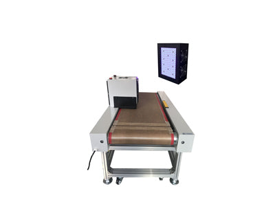 100x150mm UV LED Curing Conveyor with forced air cooling