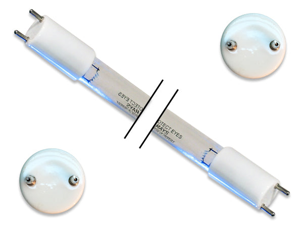 Ampoule UV à polymérisation à deux broches de 20 watts pour système de convoyeur GermAwayUV