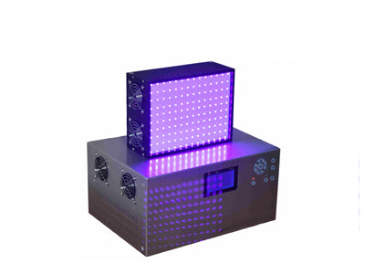 Réseau de LED UV 200 x 150 mm avec refroidissement par ventilateur pour convoyeurs à LED UV