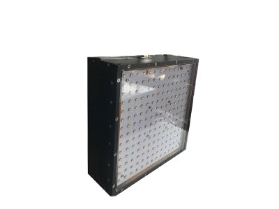 Réseau de LED UV 200 x 200 mm avec refroidissement par ventilateur pour convoyeurs à LED UV