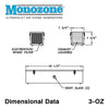 3oz Monozone Dimensions