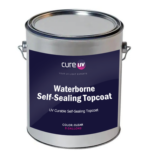 High Performance Waterborne/UV Curable Self-Sealing Topcoat for Tabletops, Floors and Interior wooden surfaces
