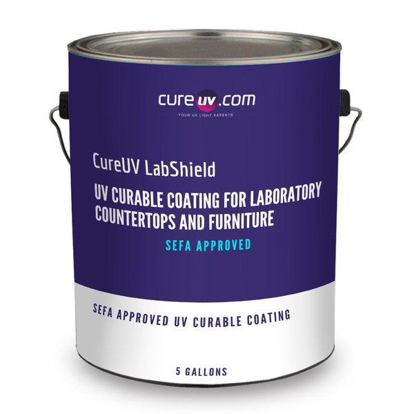 CureUV LabShield - UV Curable Coating for Laboratory Countertops and Furniture SEFA APPROVED