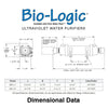 Dimensional dwg 3gpm Bio Logic water purifier