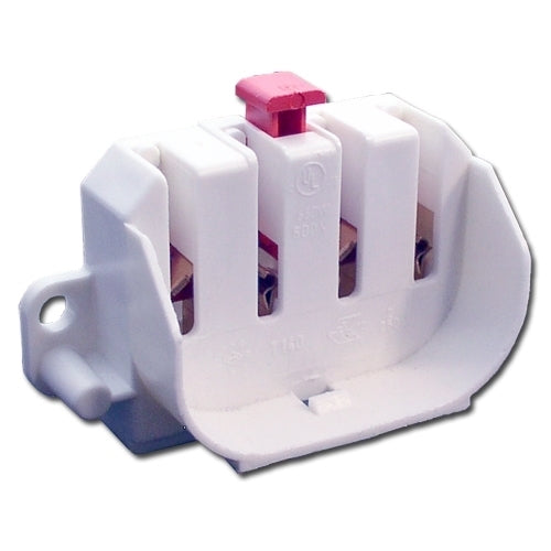PL-L - Connecteur de lampe UV à double tube à 4 broches - Déverrouillage par bouton-poussoir