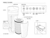 Homedics 5 in 1 Total Clean Air Purifier AP-T40  Product features diagram