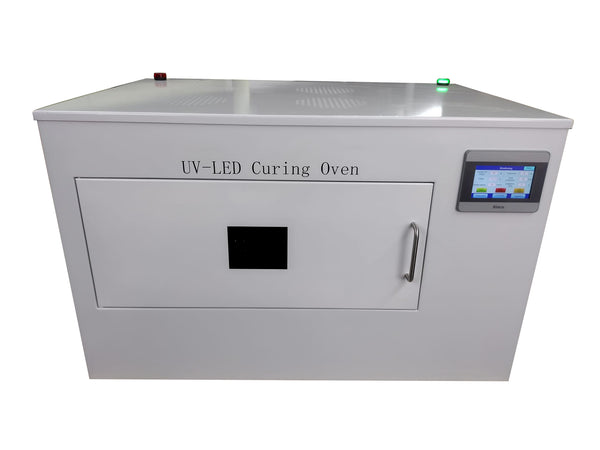 High-Powered LED UV Curing Chamber with Rotating Tray (523mm L x 460mm W x 200mm H)