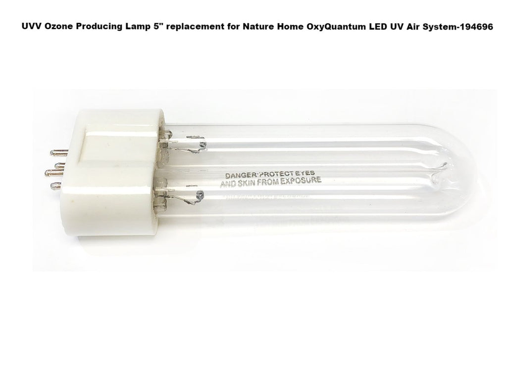UVV Ozone Producing Lamp 5" replacement for Nature Home OxyQuantum LED UV Air System