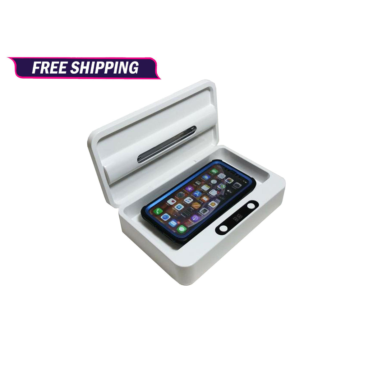 PhoneSoap Basic Uv-c Smartphone Sanitizer Psbasv1w White for sale PhoneSoap Basic Uv-c Smartphone Sanitizer Psbasv1w White for sale