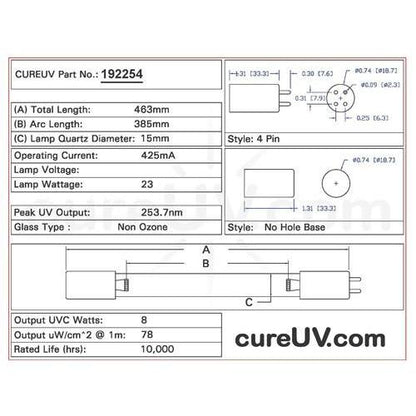 Germicidal UV Bulbs - Pura 36002018 Replacement UVC Light Bulb