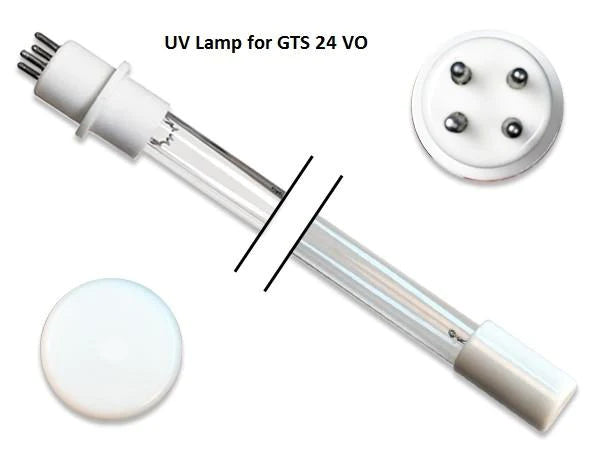 Ampoule UVC de marque CureUV pour Steril-Aire - Ampoule UV GTS 24 VO pour le traitement germicide de l'air